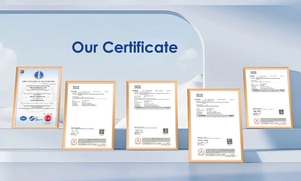 Our Certificate